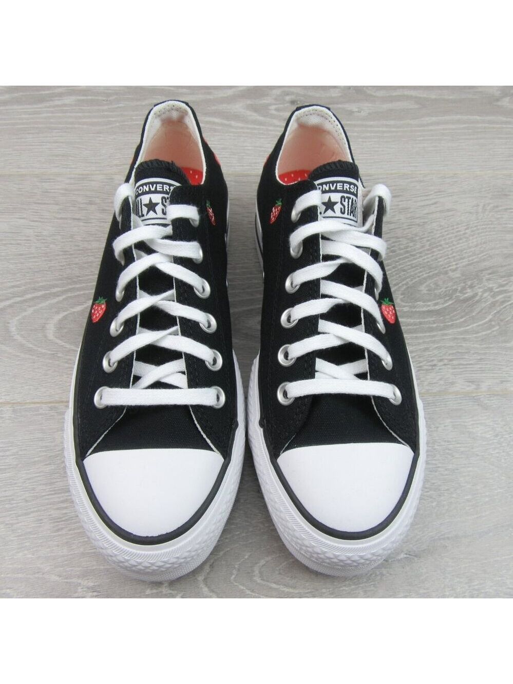 Converse CTAS Lift OX Strawberry Women's Size 7 Black White Sneakers NEW - Picture 6 of 14